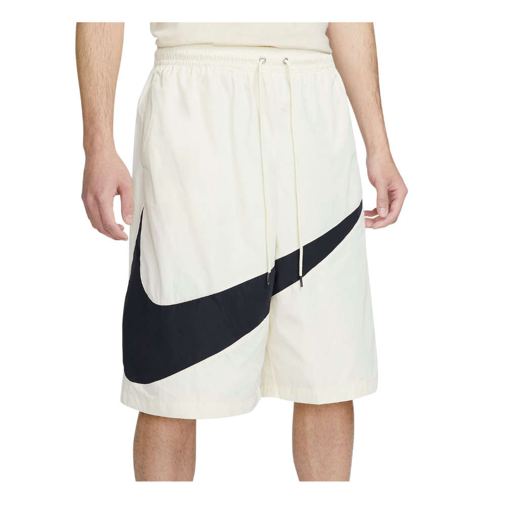 Nike Men s Swoosh Woven Shorts Coconut Milk Black Coconut Milk Toby s Sports