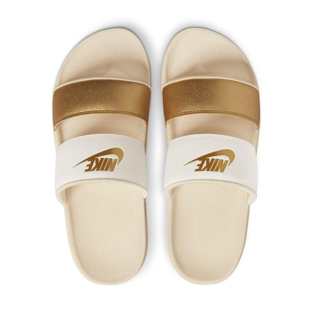 Metallic gold hot sale slides