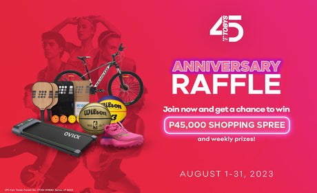 Get a Chance to Win a P45,000 Shopping Spree with Toby's Sports 45th Anniversary!