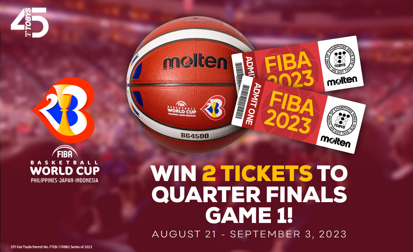 FIBA WORLD CUP QUARTER FINALS GAME 1 TICKET RAFFLE