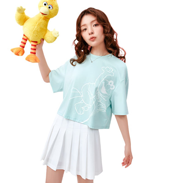 ANTA Women's IP Sesame Street Lifestyle SS Tee Shirt