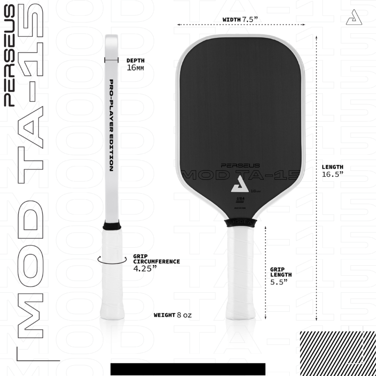 JOOLA Perseus 16mm MOD TA-15 Pro Player Edition Pickleball Paddle