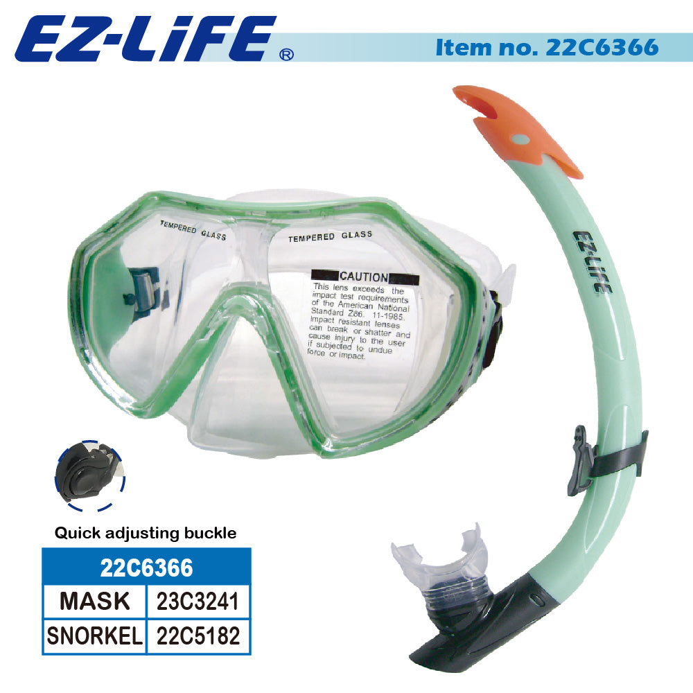 EZ Life Mask & Snorkel Set 6366PP