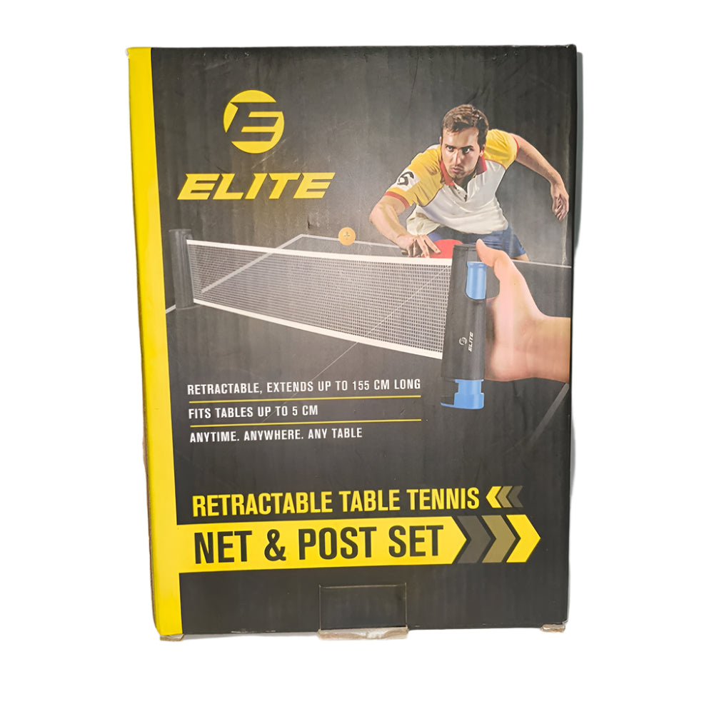 Elite Retractable Net and Post Table Tennis