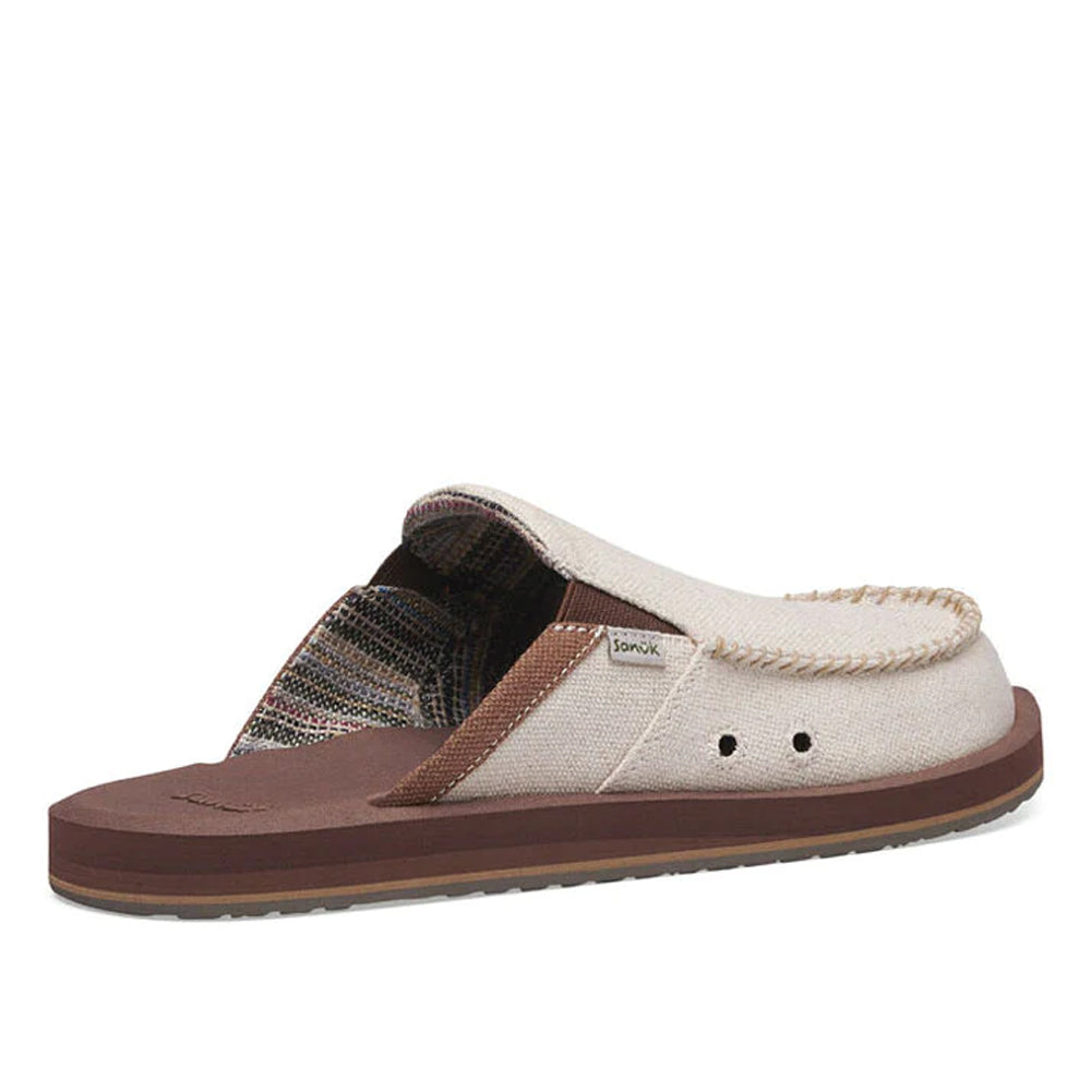 Sanuk Men's You Got My Back St Hemp Casual Shoes Brown - Toby's Sports