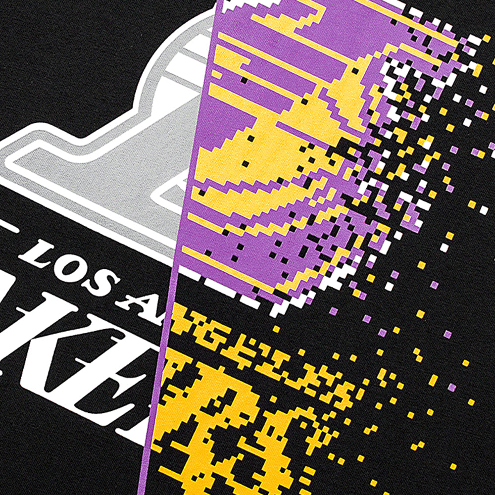 FexPro Men's Short Sleeve T-Shirt Pixel Art Lakers