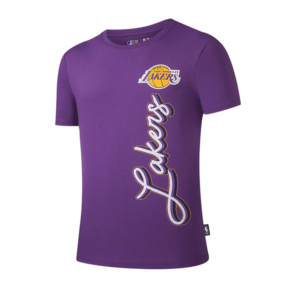 FexPro Short Sleeve T-Shirt Stitching NBA Lakers