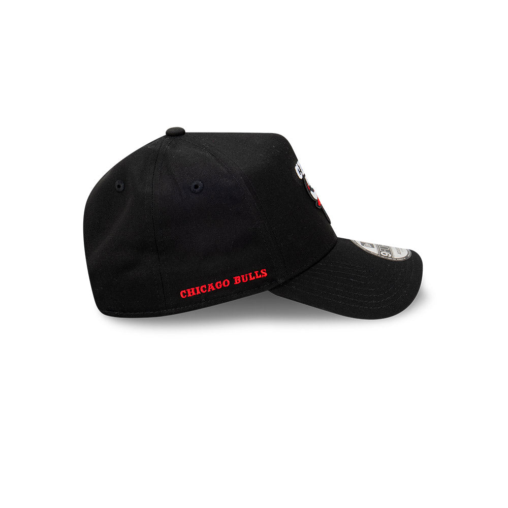 New Era 9FORTY Black A-Frame Chicago Bulls Snapback Cap