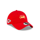 New Era Kansas City Chiefs NFL Games Washed Script Red 9TWENTY Adjustable Cap