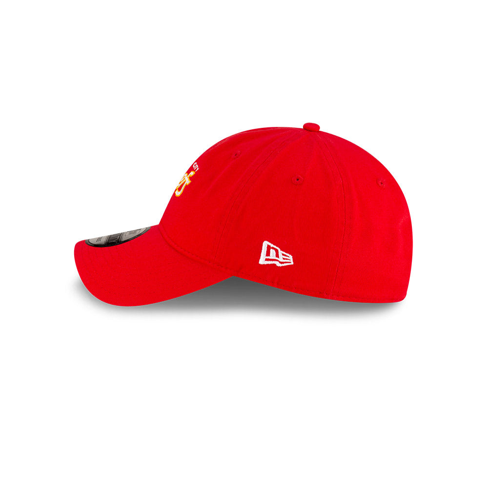 New Era Kansas City Chiefs NFL Games Washed Script Red 9TWENTY Adjustable Cap