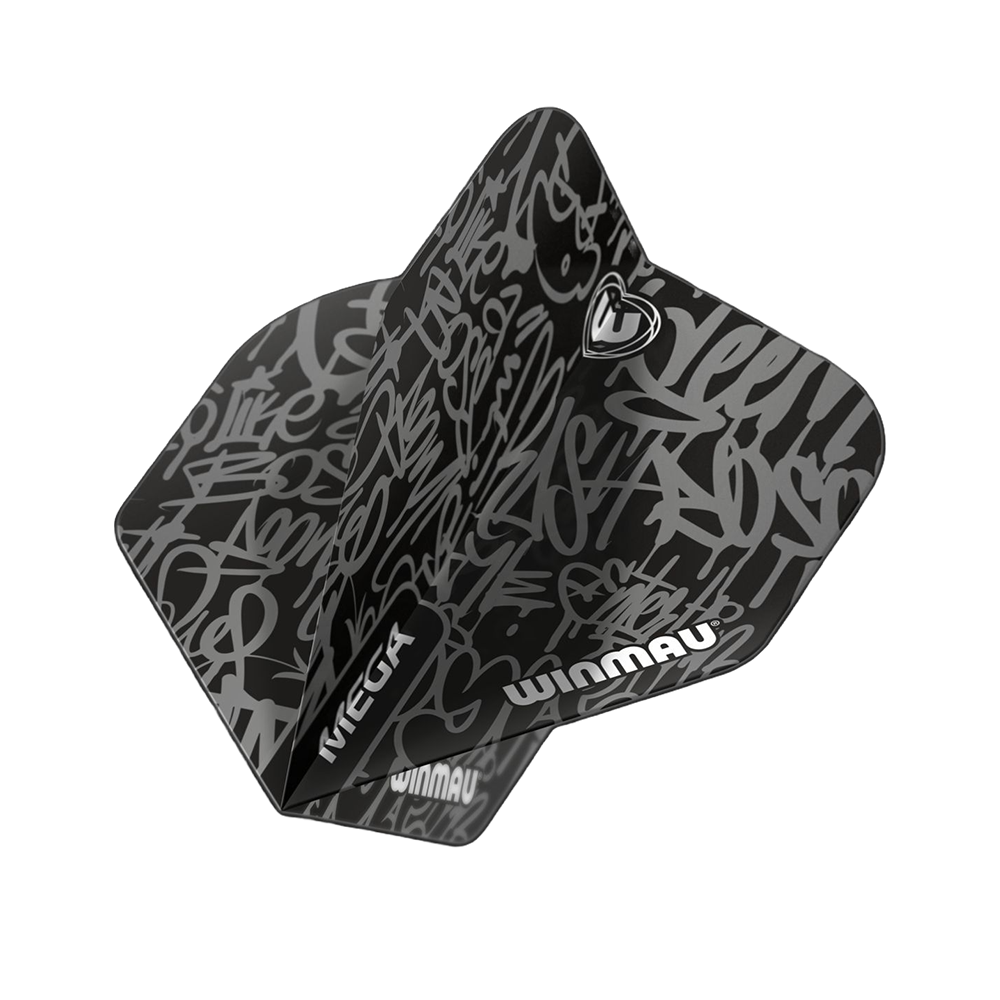 Winmau Mega Standard Black Dart Flights