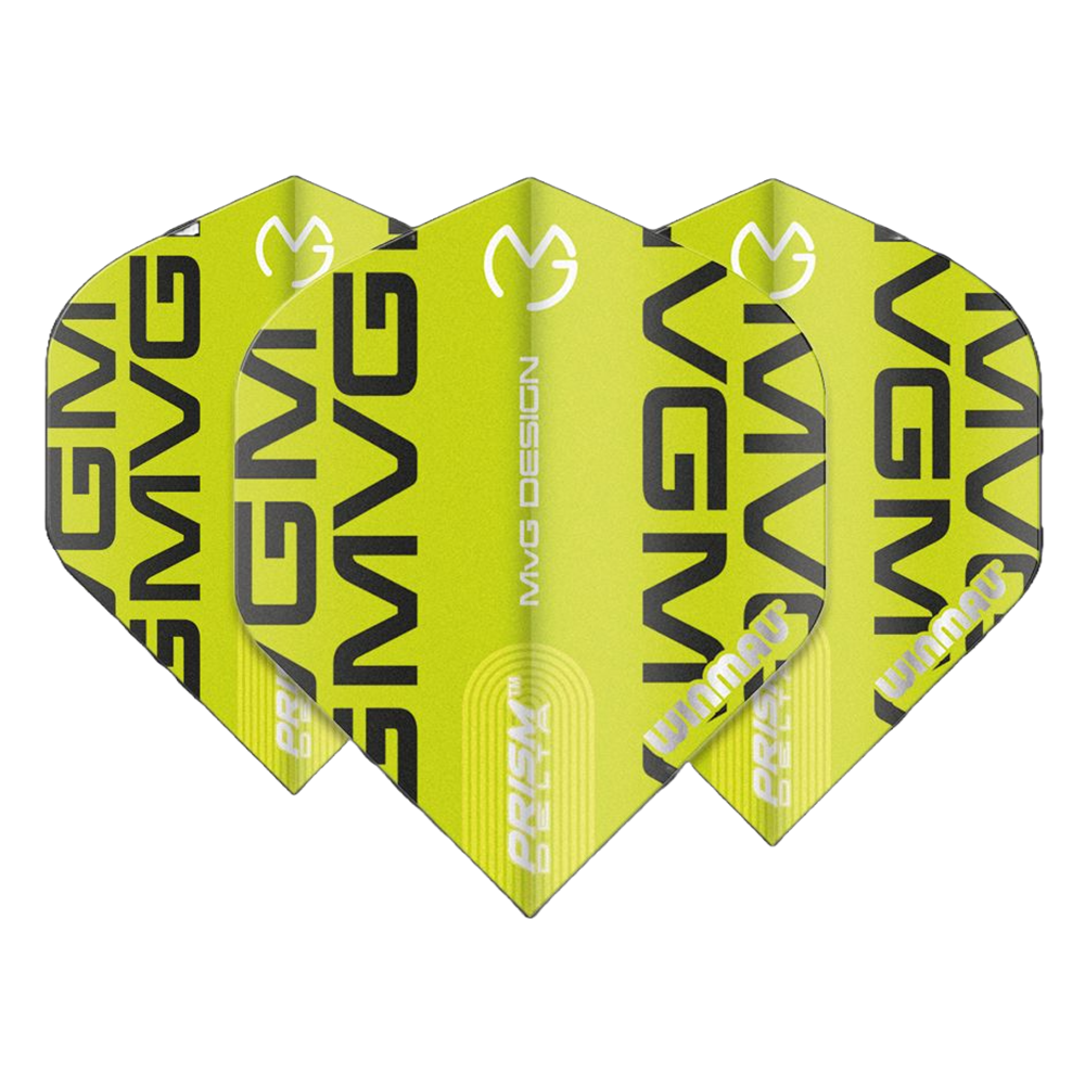 Winmau Prism Delta MvG 2021 Green Print Dart Flights