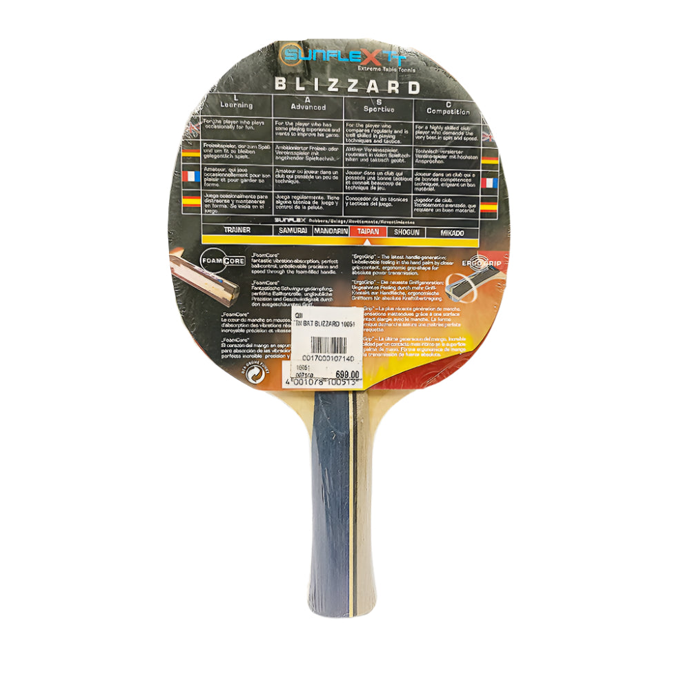 Sunflex TTN Blizzard Table Tennis Bat