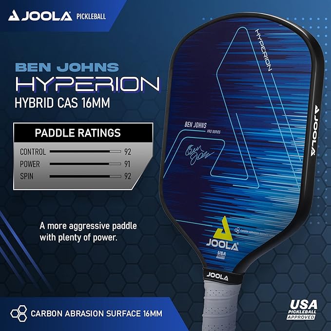 JOOLA Ben Johns Hyperion CAS 16 Premium Pickleball Paddle