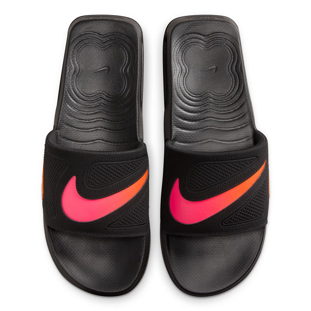 Pink and black clearance nike sandals