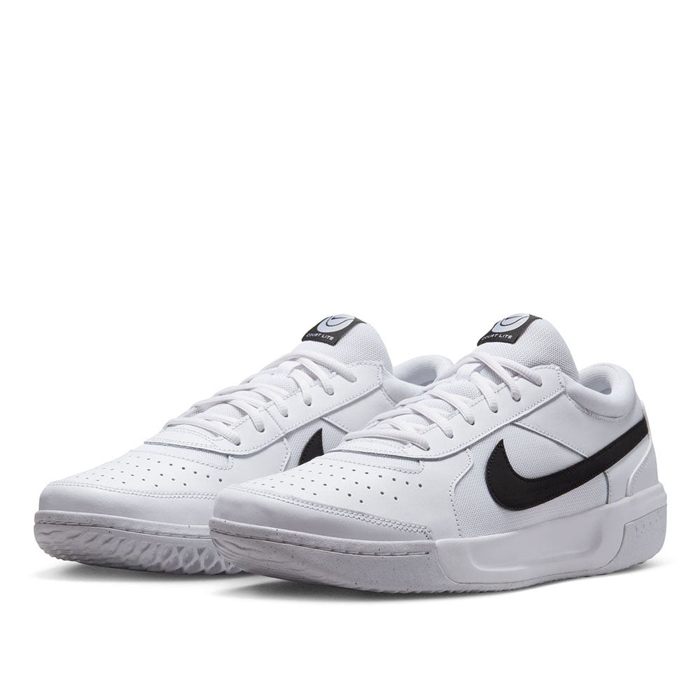 NikeCourt Men's Air Zoom Lite 3 Tennis Shoes White Black - Toby's Sports