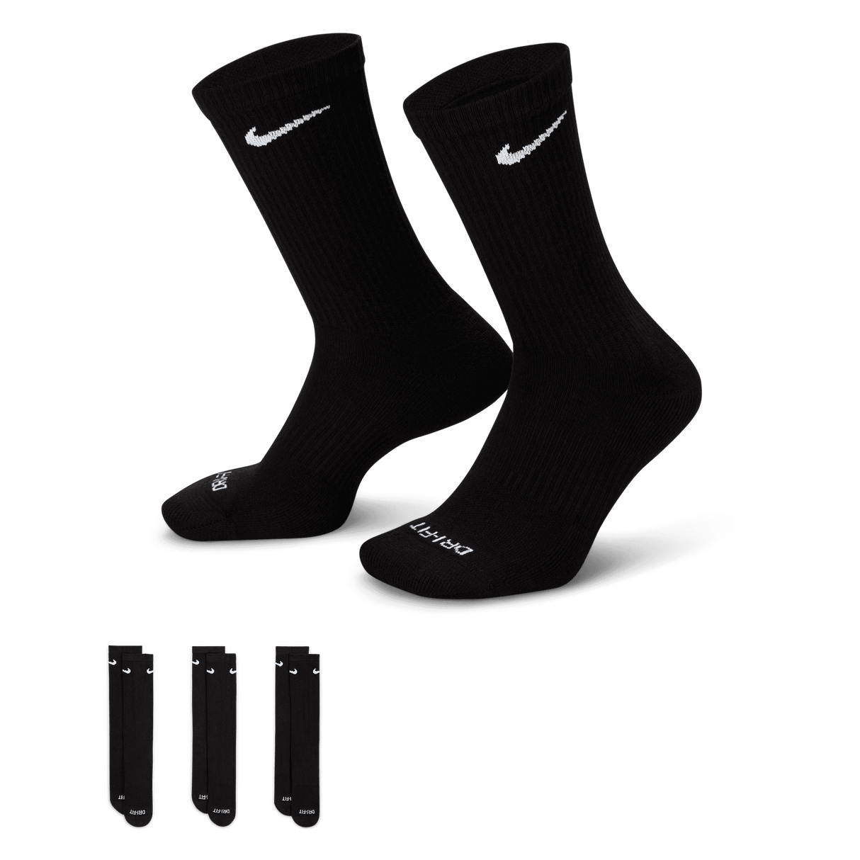 Nike Everyday Plus Cushioned Training Crew Socks (3 Pairs)