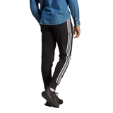 adidas Men's Essentials French Terry Tapered Cuff 3-Stripes Pants