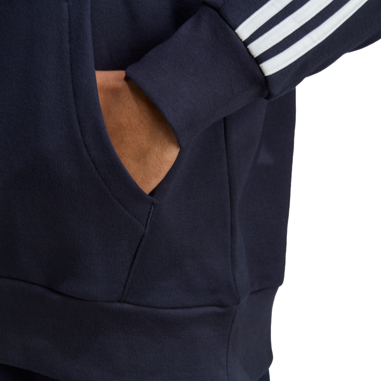 adidas Men's Essentials French Terry 3-Stripes Hoodie