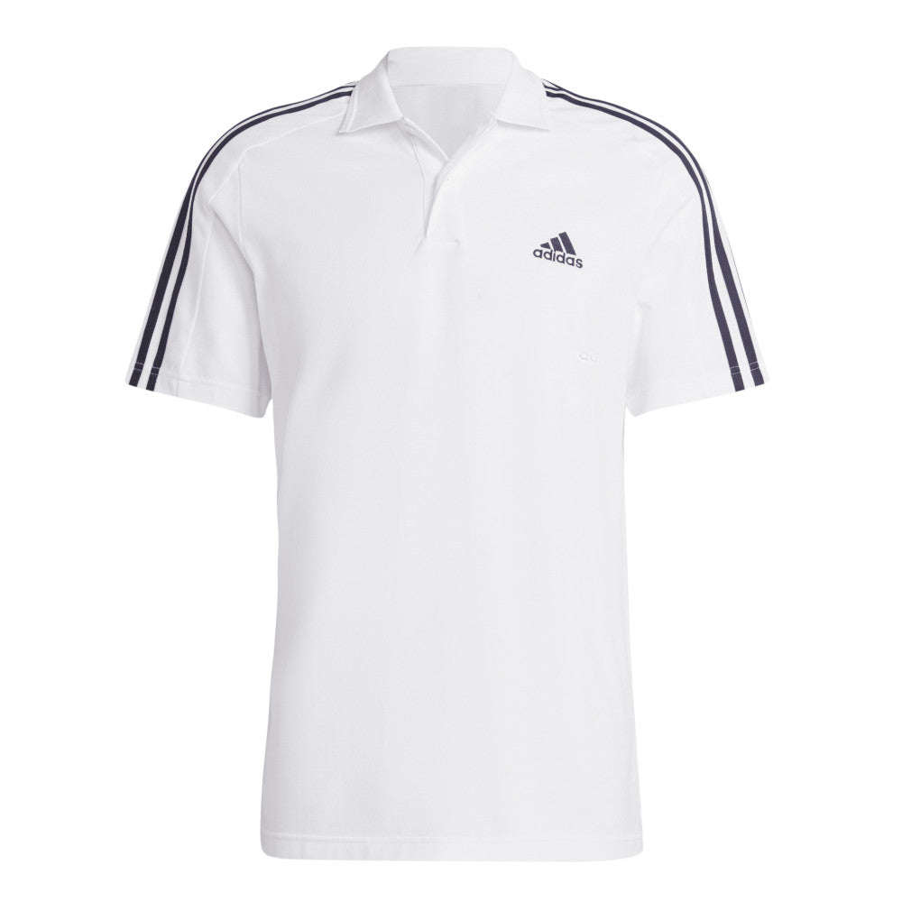 adidas Men's Essentials Piqué Embroidered Small Logo 3-Stripes Polo Shirt