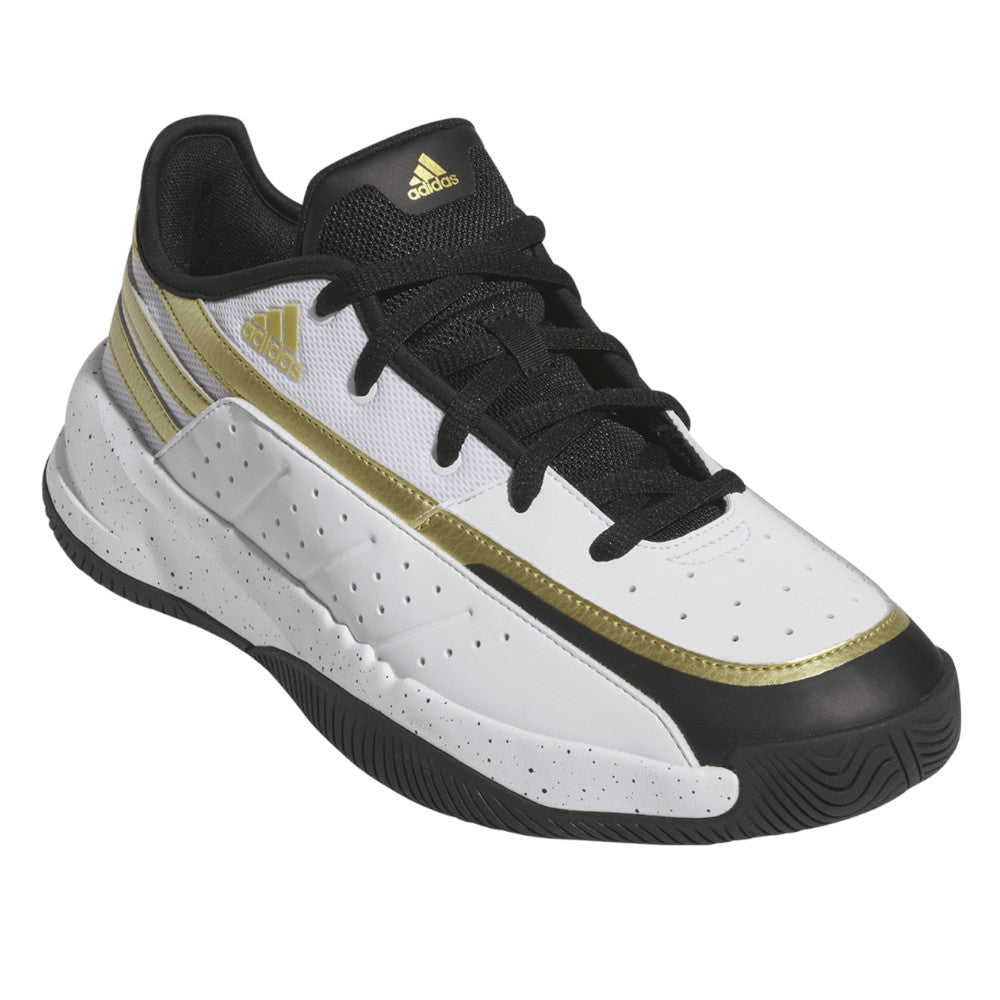 adidas Men s Front Court Basketball Shoes White Core Black Gold