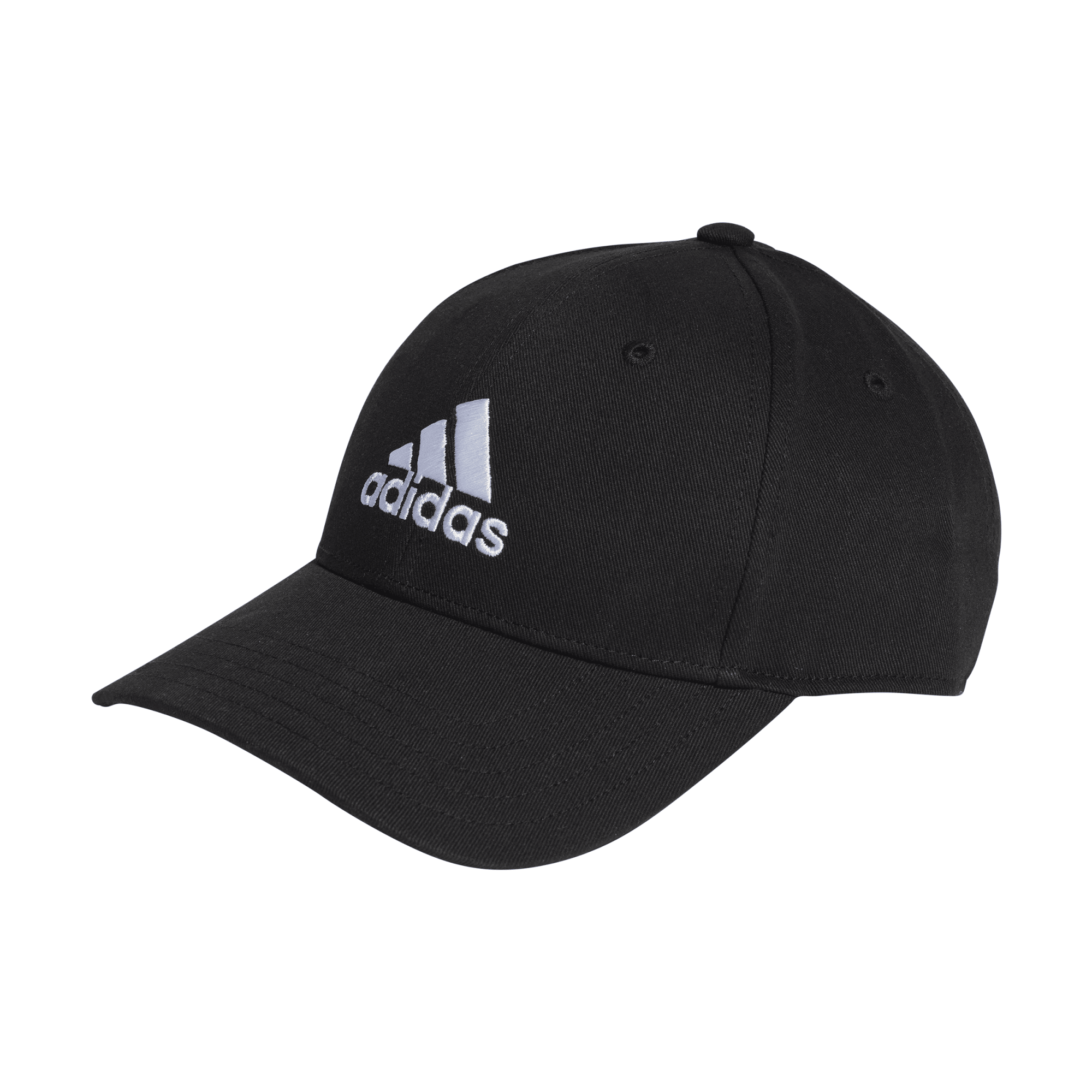 adidas Embroidered Logo Lightweight Baseball Cap Black White - Toby's ...