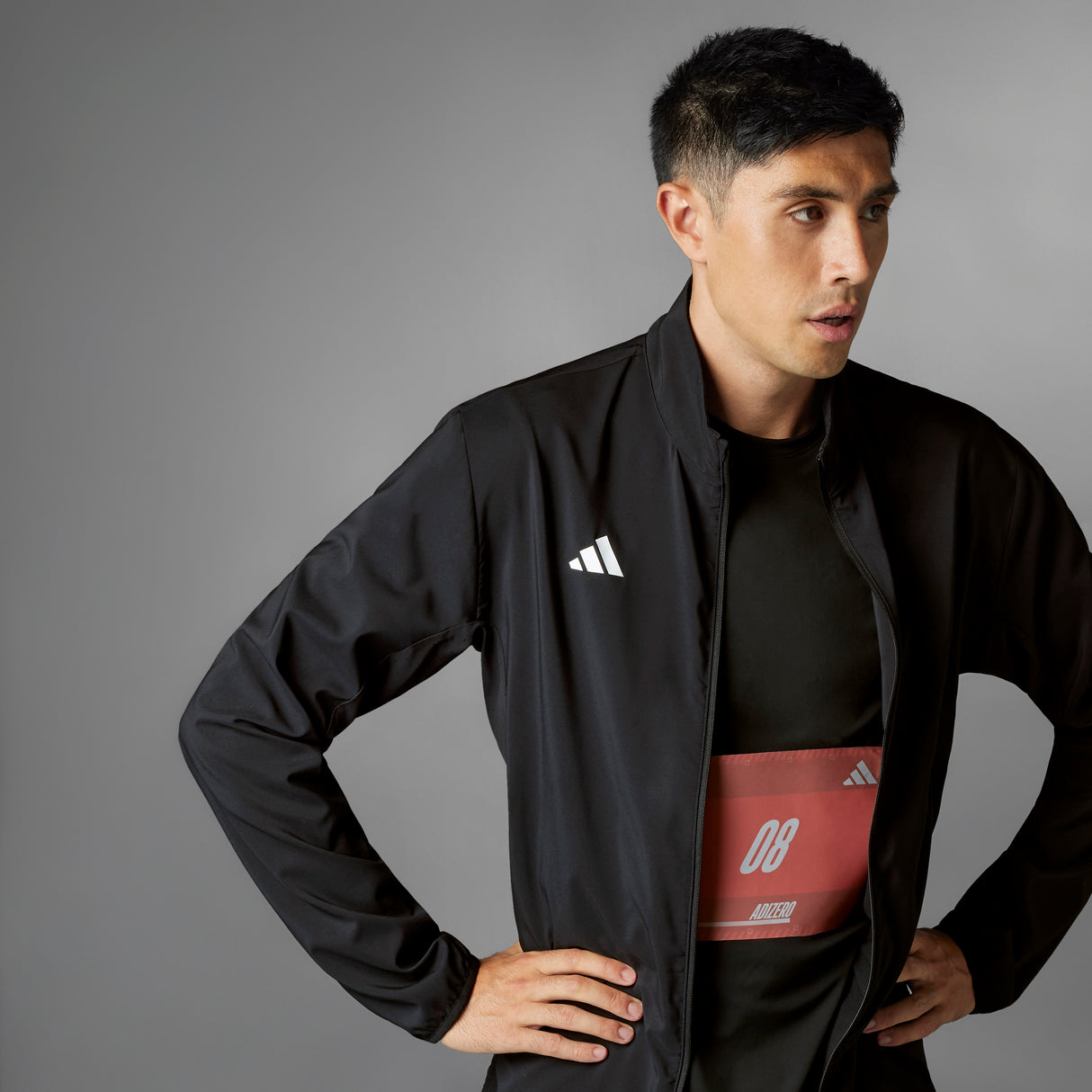 adidas Men's Adizero Essentials Running Jacket