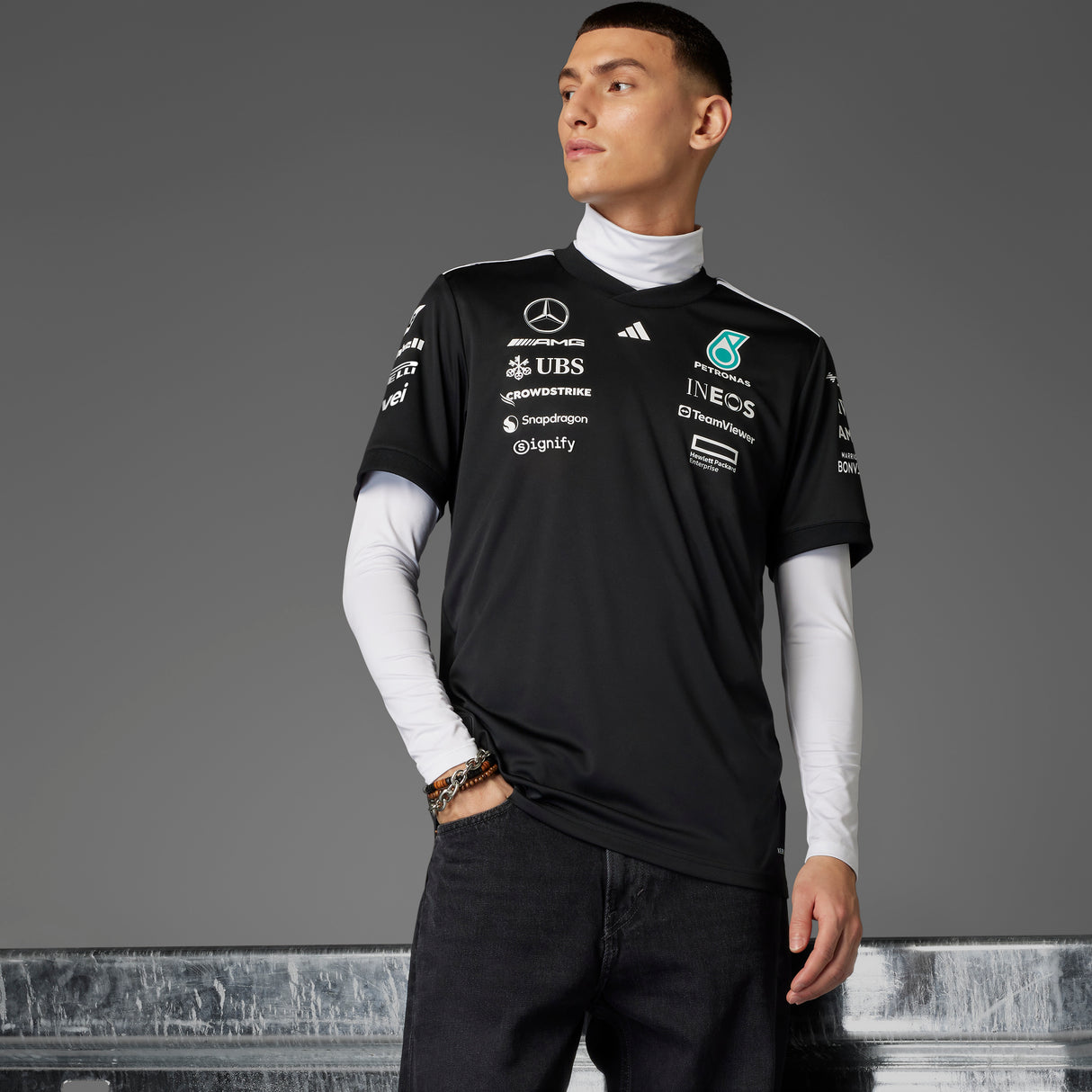 adidas Men's Mercedes - Amg Petronas Formula One Team Driver Jersey