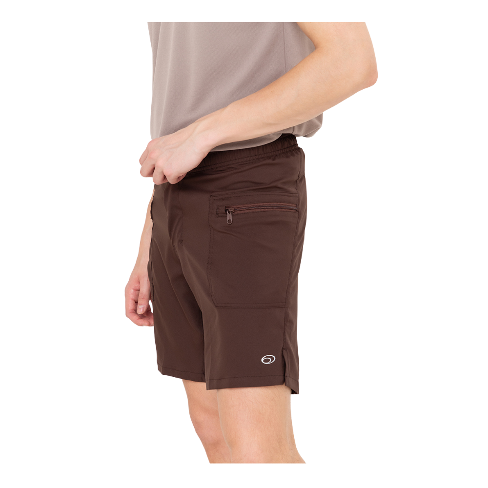 Equipe Men's TECH-DRY Athletic Shorts Choco Brown