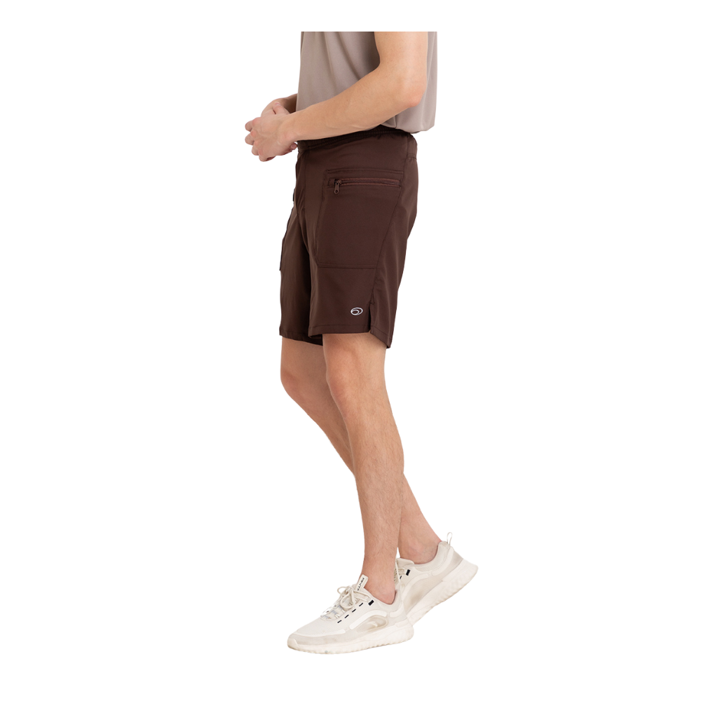 Equipe Men's TECH-DRY Athletic Shorts Choco Brown