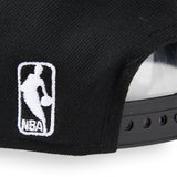 FexPro Men's NBA 3D All Black Embroidery Curved Cap - Bulls