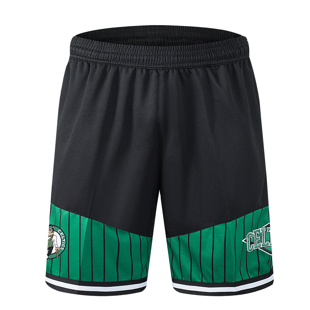 FexPro Men's NBA Color Block Primary Logo Celtics Short