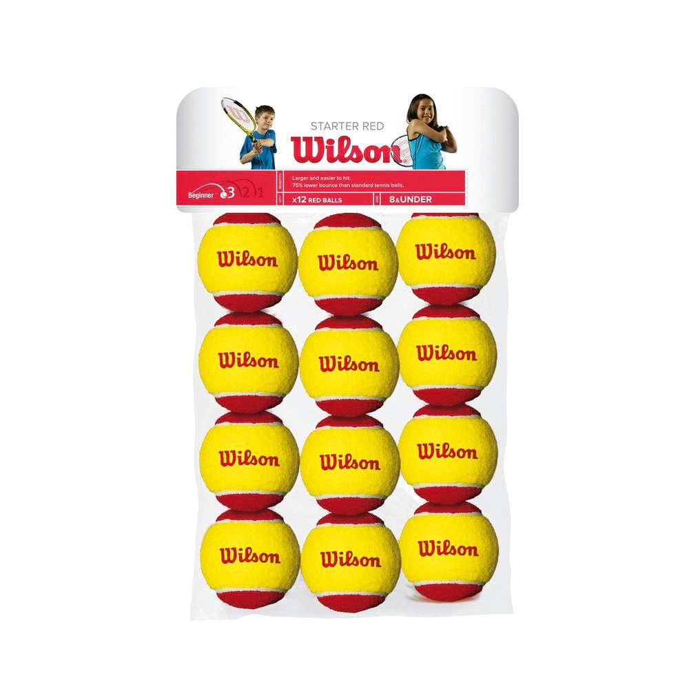 Wilson Starter Red 12-Pack Tennis Balls | Toby's Sports