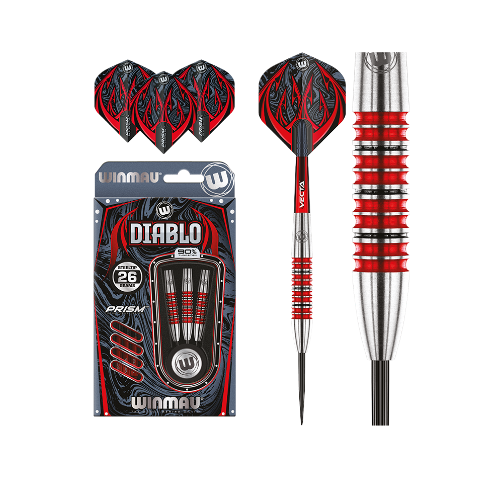 Winmau Diablo Torpedo 90% Tungsten Alloy Steeltip Darts