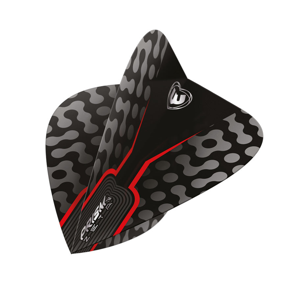 Winmau Prism Zeta Black & Red Kite Dart Flights