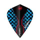 Winmau Prism Zeta Blue, Black & Red Kite Dart  Flights