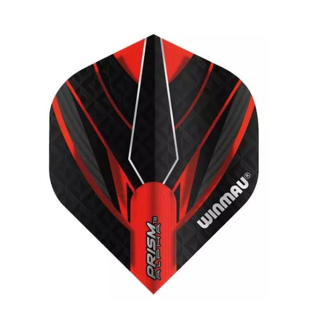 Winmau Prism Alpha Red and Black Darts Flights