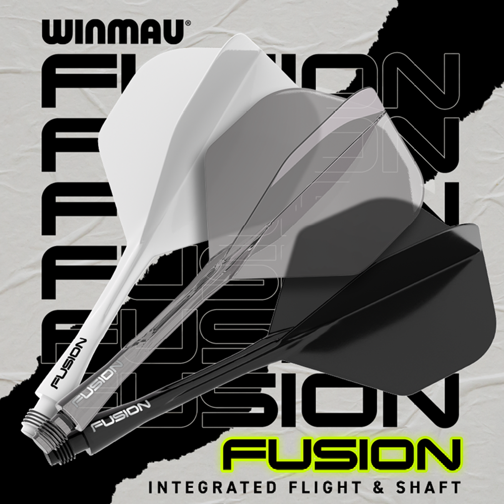 Winmau Fusion Integrated White Flight & Shaft