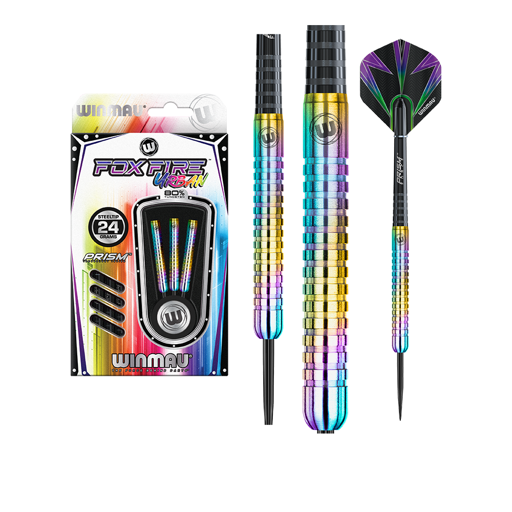 Winmau Foxfire Urban 80% Tungsten Alloy Steeltip Darts