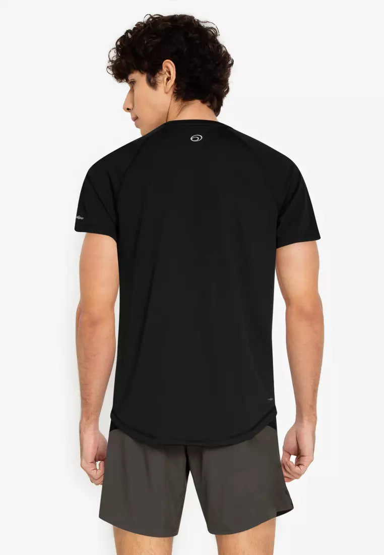 Equipe Men's Classic Black Round Neck Tee