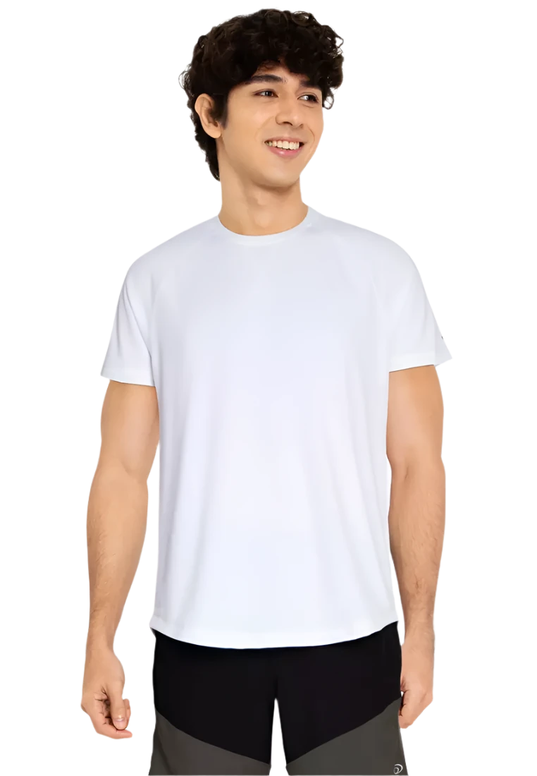 Equipe Men's Classic White Round Neck Tee