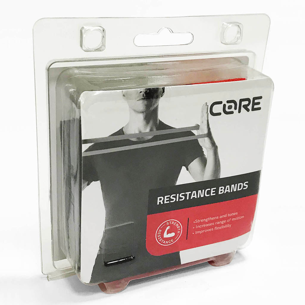 Core Resistance Bands Black Red Grey Toby s Sports