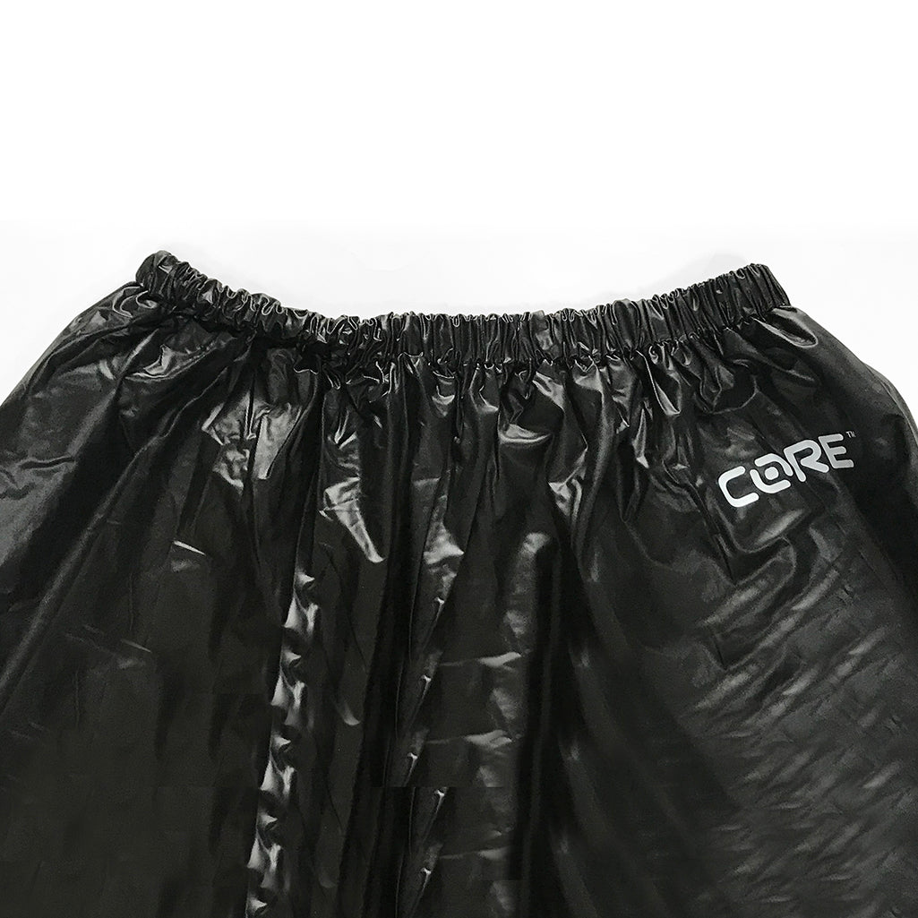 Core Sauna Suit with Zipper and Hood Black - Toby's Sports