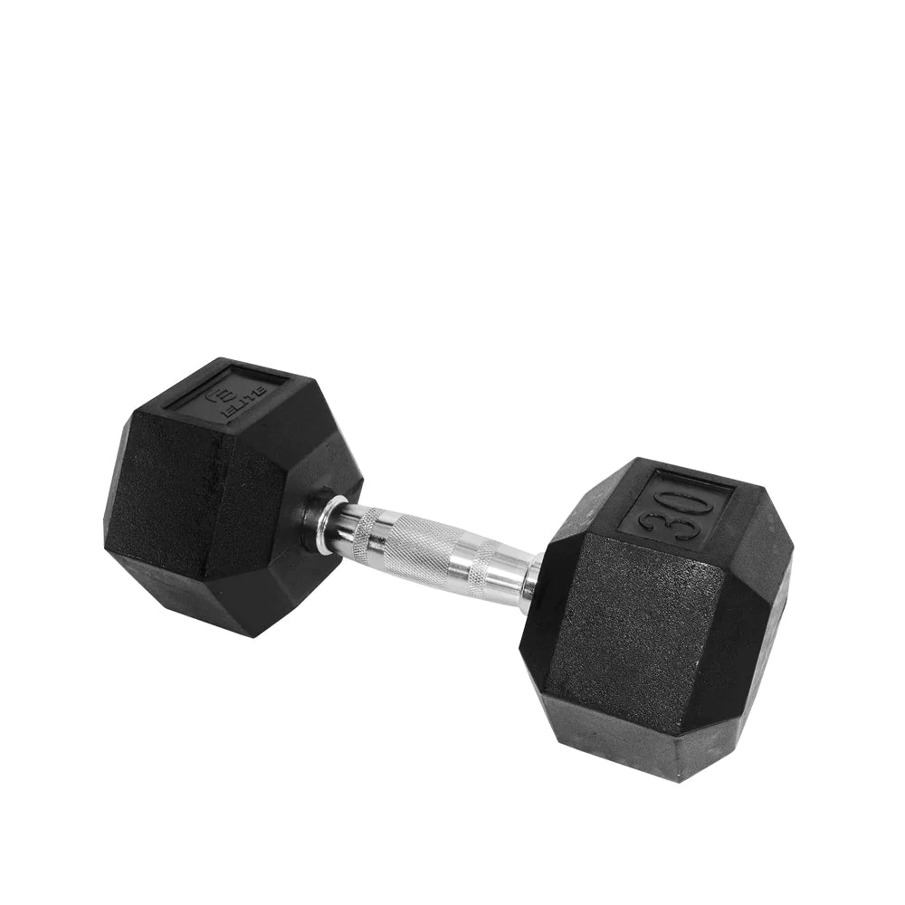 Elite Rubber Hex Dumbbell