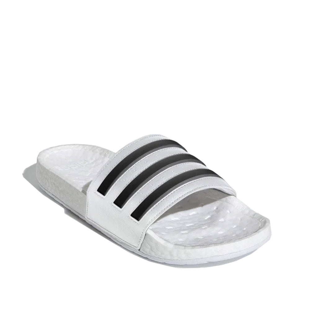 adidas Men s Adilette Boost White Black Toby s Sports