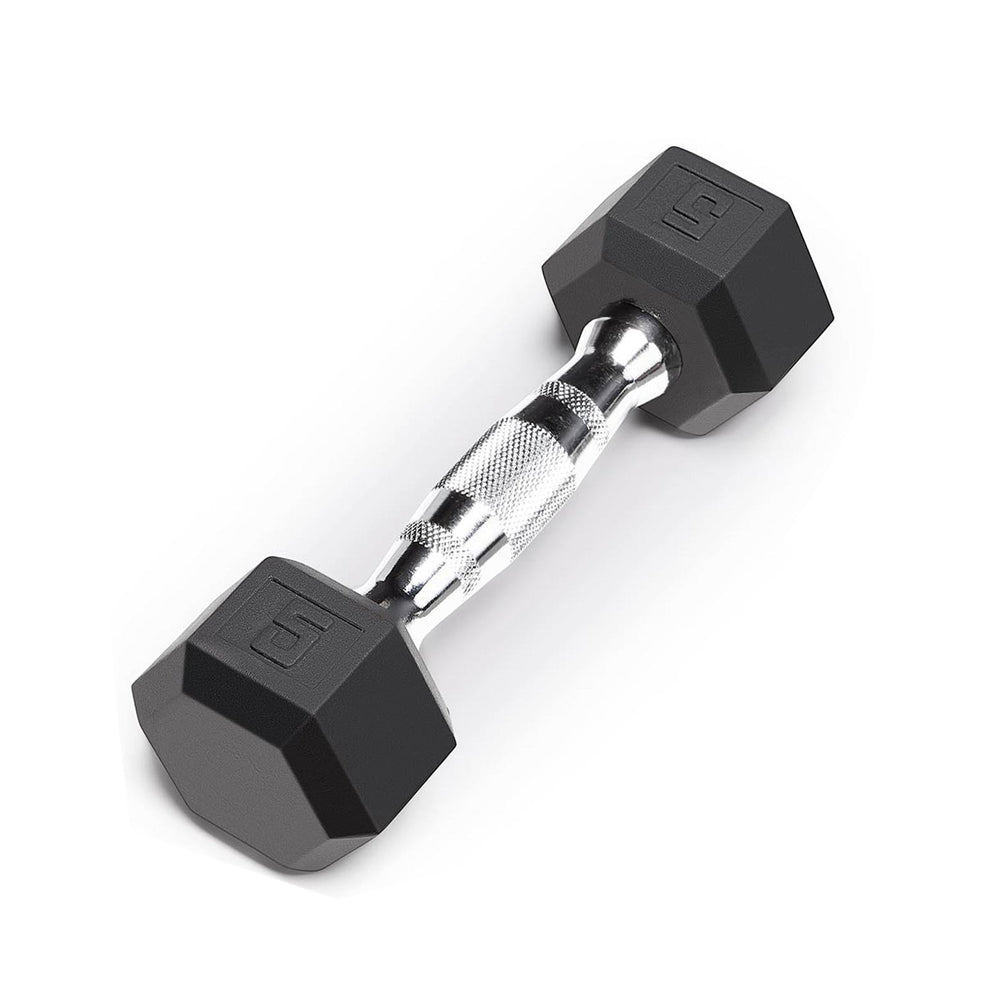 Rubber Hex Dumbbell 5 lbs