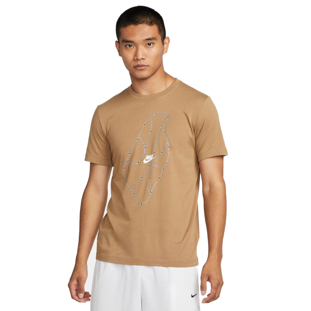 Nike Men's Dri-FIT Basketball T-Shirt Dark Driftwood - Toby's Sports