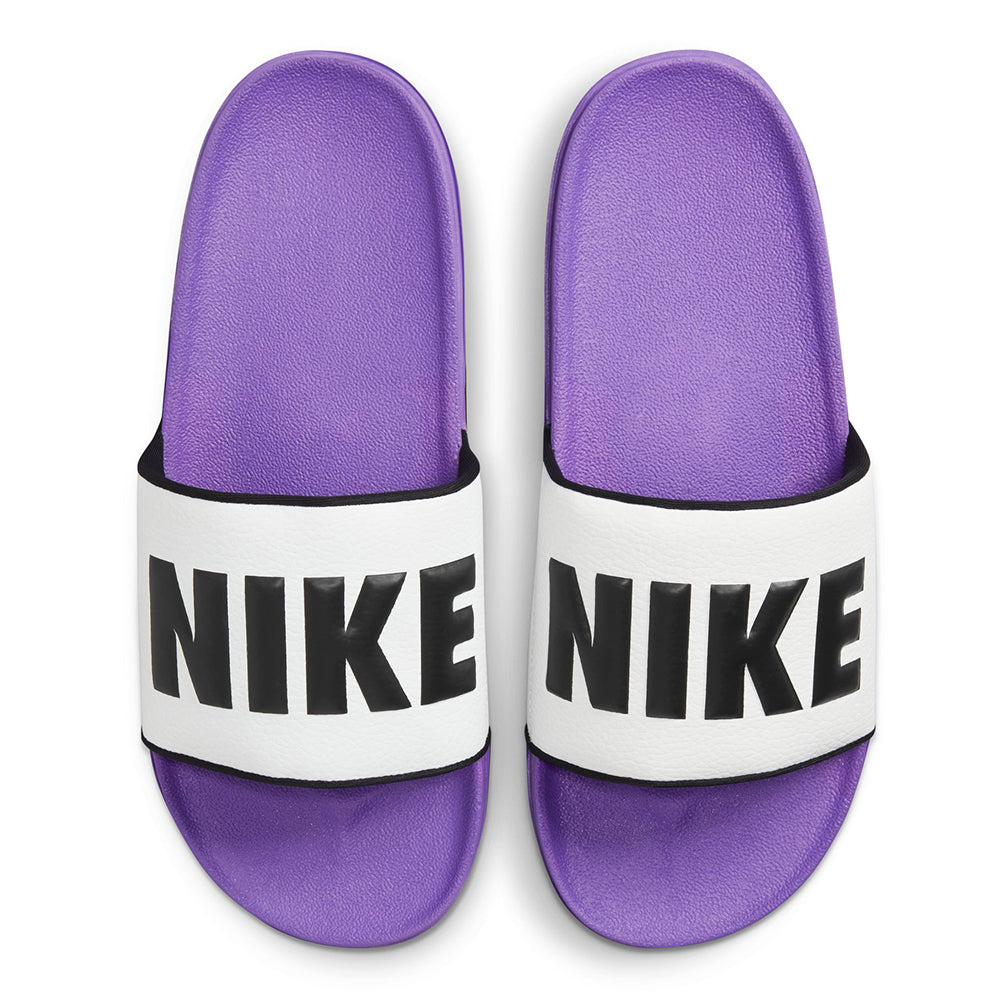 Pink and clearance purple nike slides