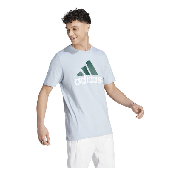 Adidas Men\'s Logo Sports Jersey Essentials Toby\'s - Tee Wonder Single Blue Big