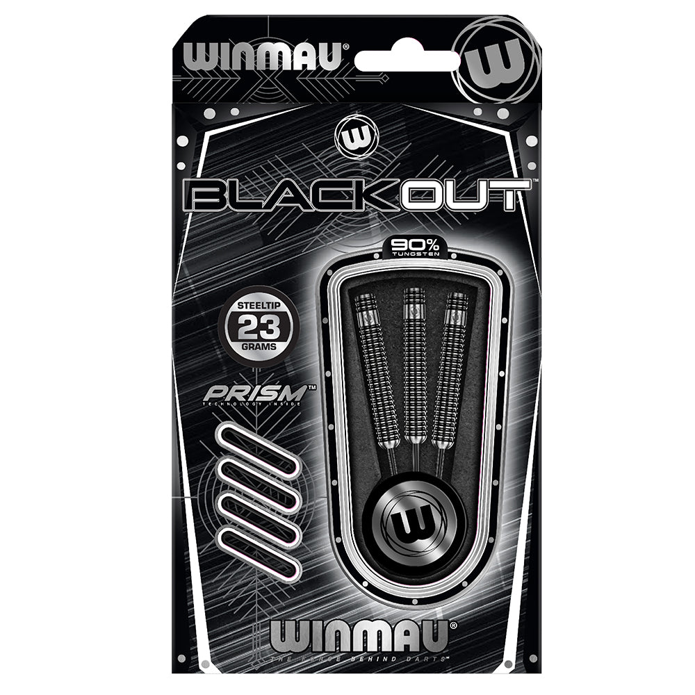 Winmau Blackout 90% Tungsten 23 grams Steeltip Darts